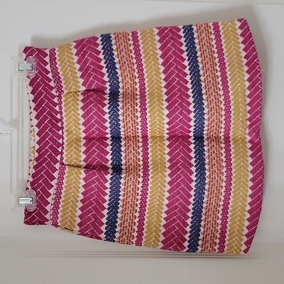 Anthropologie - Nomad by Morgan Carper Size S Embroidered Striped Skirt, GUC - Picture 1 of 12